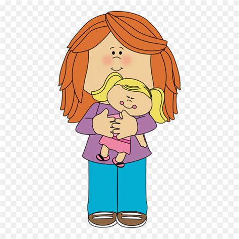 Download Para Doll Clipart Png Stock Little Girl Holding A Doll Girl