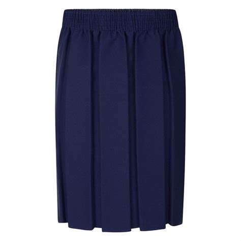 Navy Box Pleat Skirt Plain Range From Smarty Schoolwear Ltd Uk