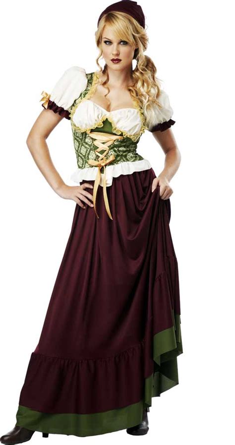 Sexy Medieval Voluptuous Renaissance Wench Girl Middle Ages Costume
