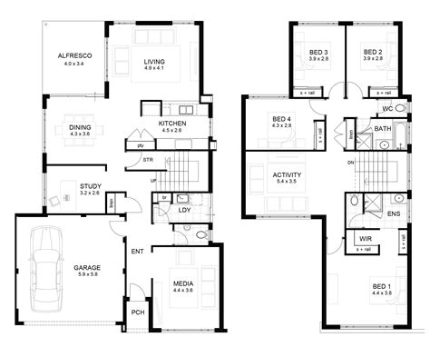 Two Storey House Floor Plan Homes Plans Jhmrad 96069