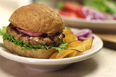 Grilled Turkey And Cranberry Burgers Recipe Grilled Turkey