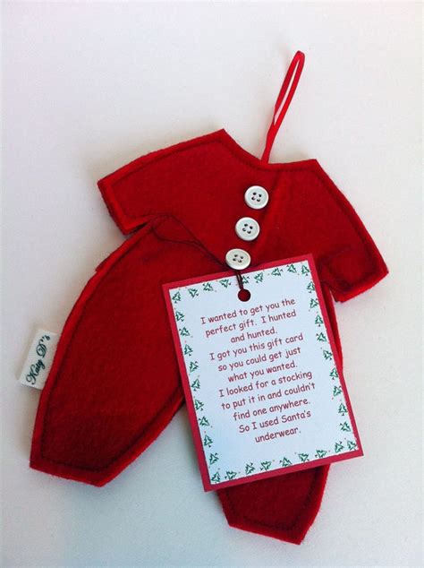 Items Similar To Gift Card Holder Ornament Santas Underwear On Etsy