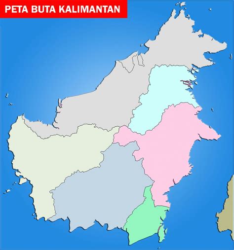 Peta Kalimantan Lengkap Dengan Keterangan Tata Ruang Nasional