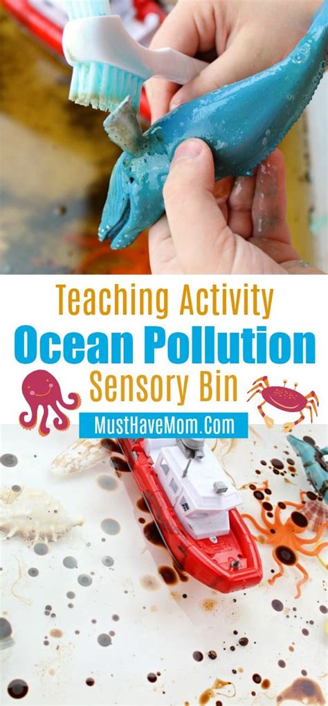 Ocean Pollution Sensory Bin Teaching Activity Ocean Activities