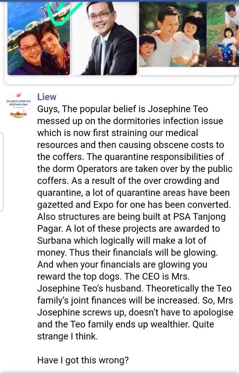 Prior to joining surbana jurong, teo was a senior government official with the singapore administrative service. JoTeo husband Teo eng cheong surbana Jurong | Sam's Alfresco Coffee