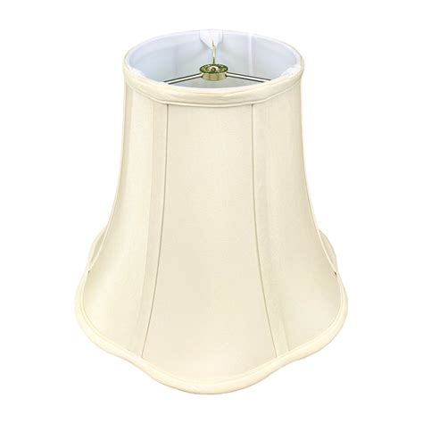 Royal Designs Bottom Scalloped Bell Lamp Shade In Beige 7 X 14 X 11