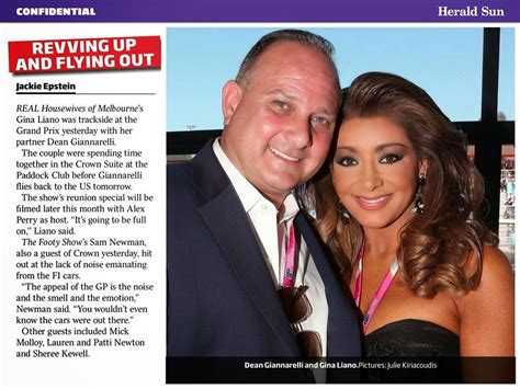 Real Housewives Of Melbourne Star Gina Liano Back With Dean Giannareli