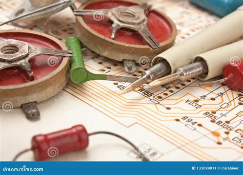 Multimeter And Electronic Component Stock Image Image Of Equipment