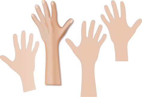 Clipart Hands Reaching With Skin Color