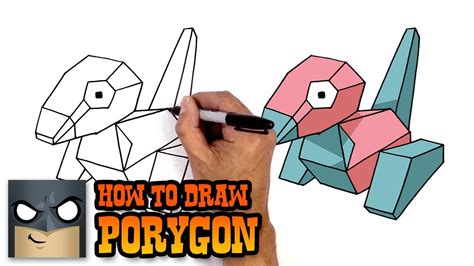 How To Draw Pokemon Porygon Step By Step Youtube