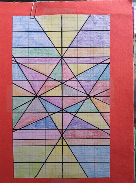 Stained Glass Window Graphing Lines Math Worksheet Stained Glass