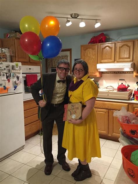 Ellie And Carl From Up Cute Couple Halloween Costumes Couple Halloween Costumes Halloween Queen