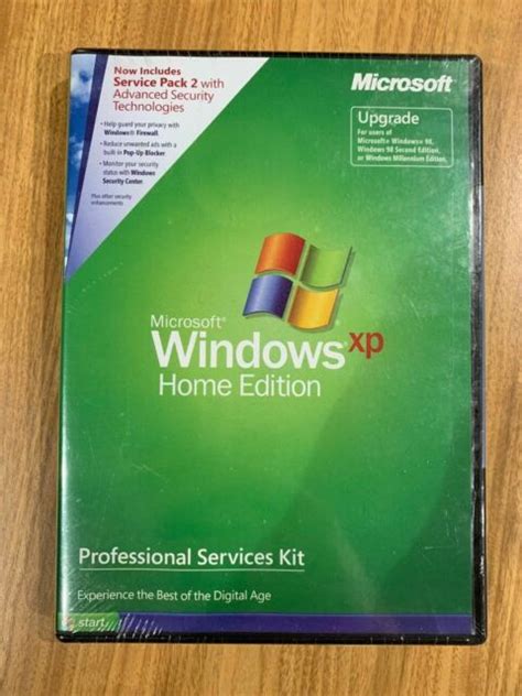 Microsoft Windows Xp Home Edition 2002 Retail Version Sp2 With Key