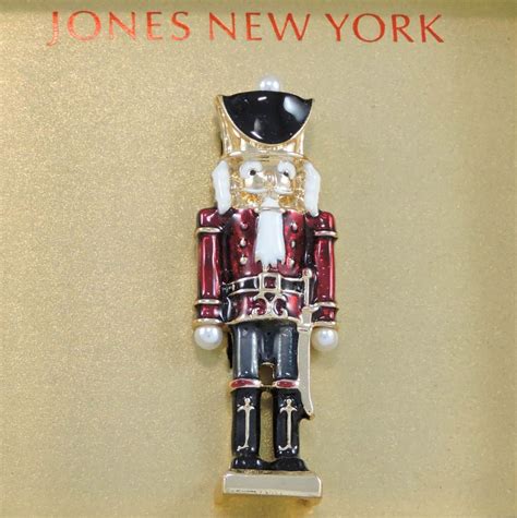 New Jones New York Gold Tone Nutcracker Pin Ebay Jones New York