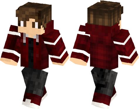 Red Jacket Boy Minecraft Skin Minecraft Hub