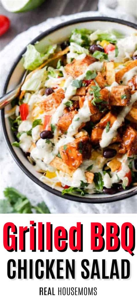 Grilled Barbecue Chicken Salad ⋆ Real Housemoms
