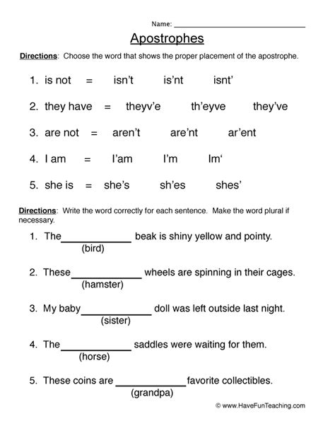 Sps Year Apostrophe Possessive And Contractions Hot Sex Picture