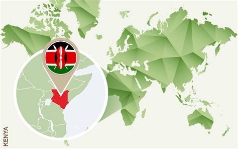 Premium Vector Infographic For Kenya Detailed Map Of Kenya With Flag
