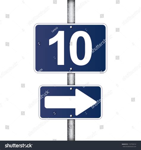 Ten Kilometer Sign Stock Vector (Royalty Free) 172755914 | Shutterstock