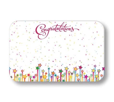 Congratulations Confetti Enclosure Card