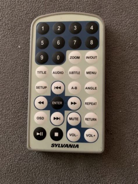 Sylvania Portable Dvd Player Genuine Remote Control Sdvd7015 Sdvd7012