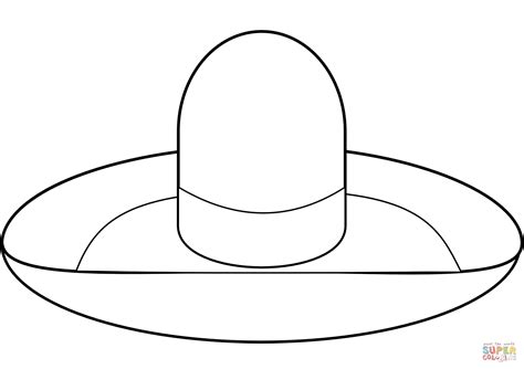 Sombrero Coloring Page Free Printable Coloring Pages