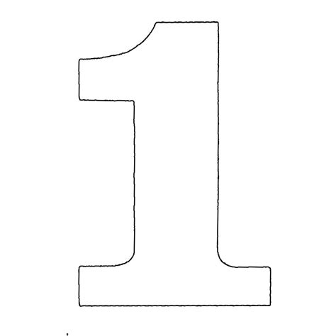 Free Number 1 Clipart Black And White Download Free Number 1 Clipart