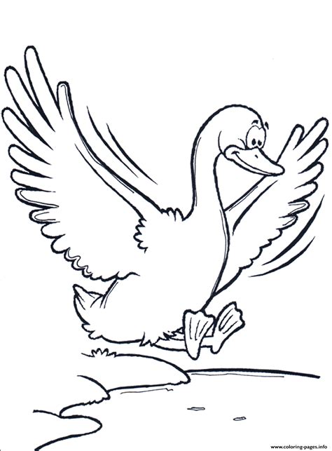 flying geese coloring page