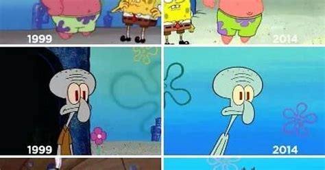Spongebob 1999 Vs 2014 Spongebob