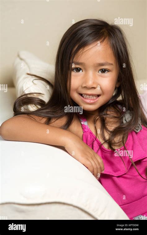 Cute Asian Little Girl Stock Photo Alamy