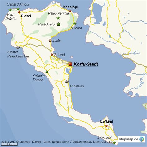 Letzterer wird durch steuerliche sonderregelungen begünstigt, die beim verkehr mit åland steuerfreien einkauf ermöglichen. StepMap - Korfu 21_02_2017 gh - Landkarte für Welt