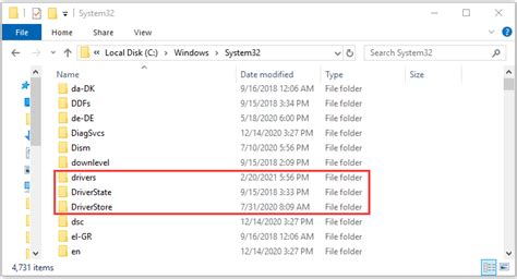 Windows 10 Driver Location System32 Driversdriverstore Folder