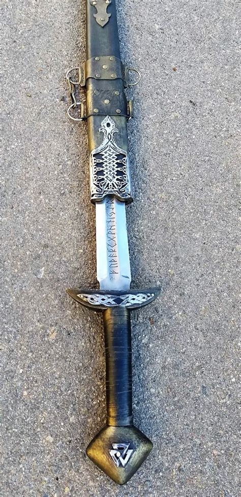 Viking Sword 100 Replica Norse Sword With Runes Sword In Etsy