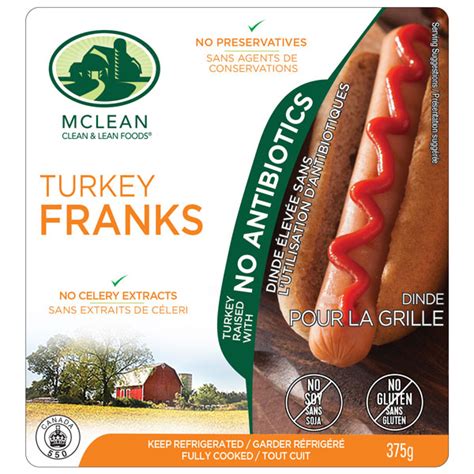 Turkey Franks Mclean Meats Clean Deli Meat Healthy Meals