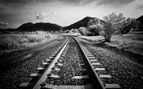 Train Tracks Extreme Beautiful High Quality Wallpapers Widescreen