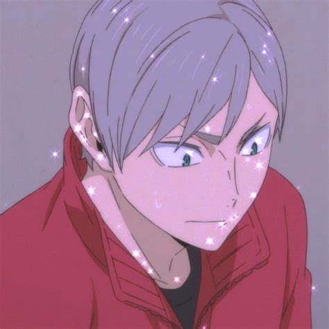 An Anime Character With Blue Eyes Wearing A Red Jacket