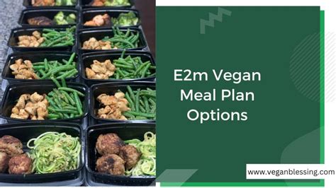 E2m Vegan Meal Plan Options