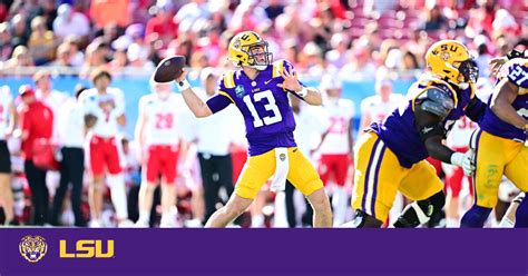 Football Rallies Behind Nussmeier To Beat Wisconsin In ReliaQuest Bowl LSU