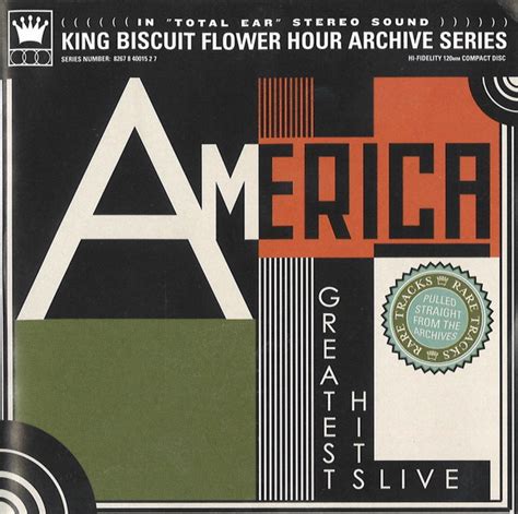 America Greatest Hits Live Cd Album Discogs