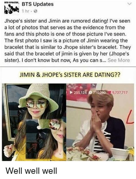 The jung siblings are both so gorgeous, so adorable. NTS UPDATES BTS Updates 1 Hr Jhope's Sister and Jimin Are ...