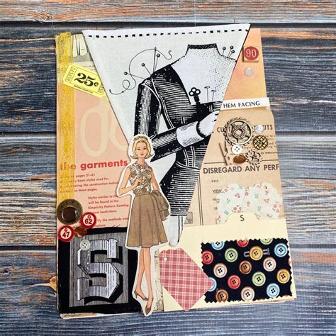 Sewing Theme Junk Journal Kit 85 Pieces Ephemera Pack Etsy Vintage