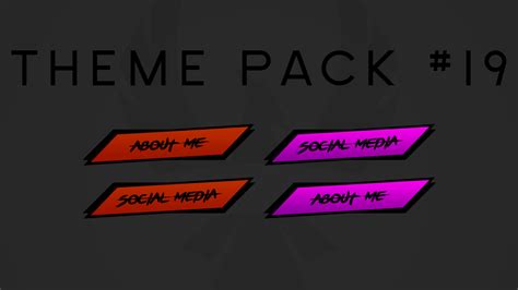 Twitch Panel Theme Pack 19complete Album Here Behance