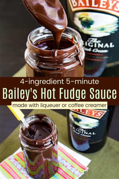 Easy Baileys Hot Fudge Sauce With 5 Minutes And 4 Ingredients You