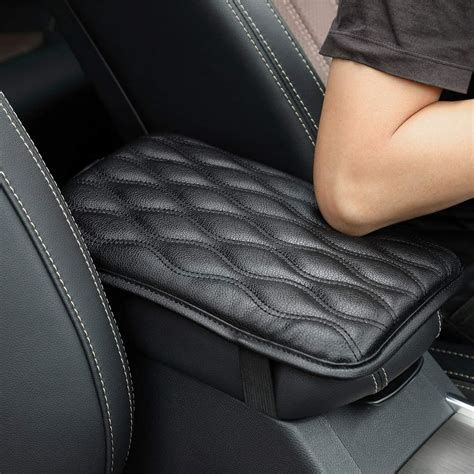 Auto Center Console Pad Universal Pu Leather Auto Armrest Cushion Pads For Most Vehicle Suv