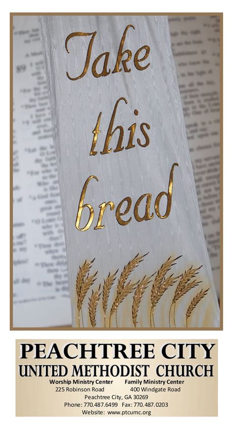 Free Printable Communion Bulletin Covers And He Took Bread Luke 22