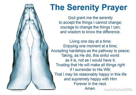 The Serenity Prayer 2 Poster By Jaedarenaets Serenity Prayer