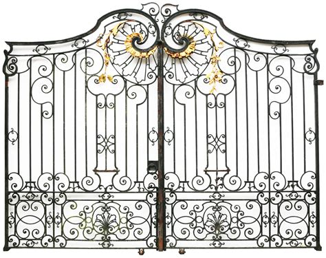 Pair Of Impressive Antique Wrought Iron Driveway Gates Uk Heritage