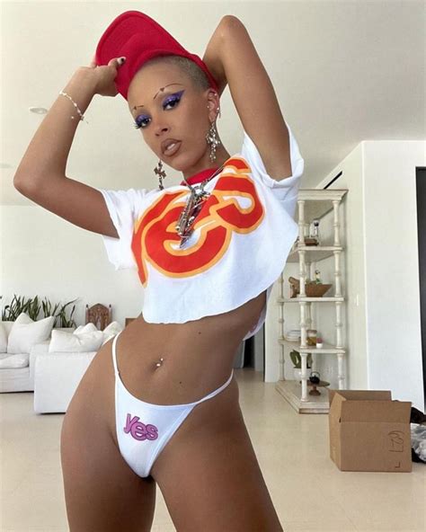 Doja Cat Showing Off Her New Clothing Line Via Instagram Featuring Her Friendhairstylist