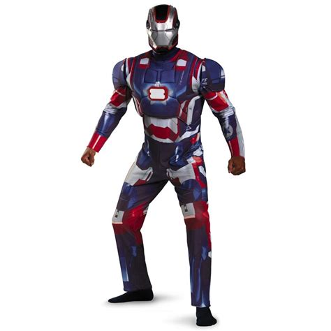 2017 Marvel Iron Man Muscle Costume Ironman Superhero Onesies For Adult