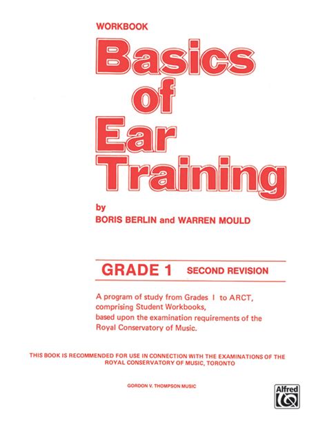 Basics Of Ear Training Grade 1 Book Sheet Music